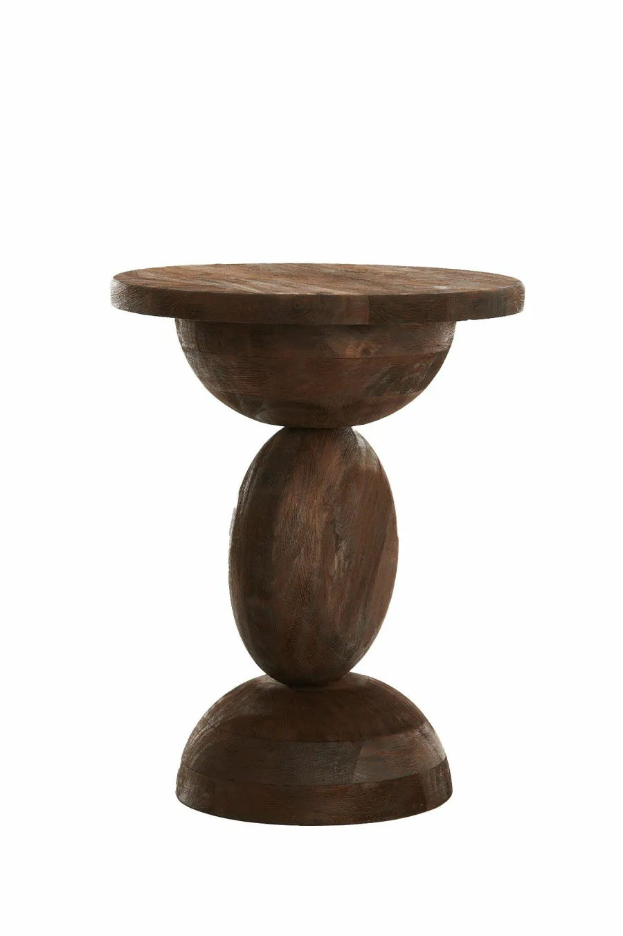 Light en Living Bijzettafel Ø40x50 cm MIRTO hout mat donker bruin Discount