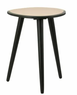 Light en Living Bijzettafel 37x35x44,5 cm DIVO spiegel bruin glas+zwart Best