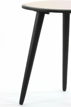 Light en Living Bijzettafel 37x35x44,5 cm DIVO spiegel bruin glas+zwart Best