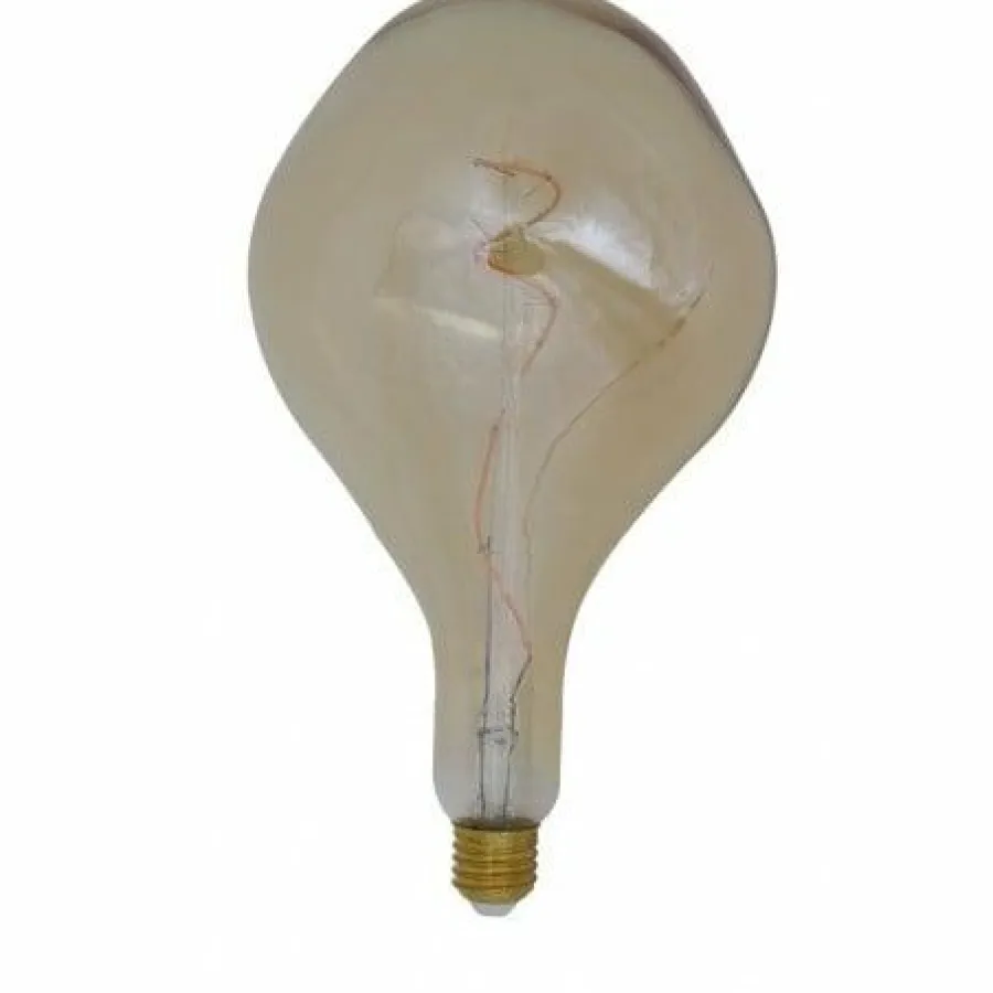 Light en Living Deco LED peer Ø16x32 cm ASYM 4W amber E27 dimbaar Hot