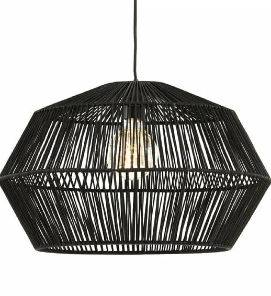 Light en Living Hanglamp Ø49x30 cm DEYA mat zwart Clearance