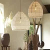Light en Living Hanglamp Ø42x42 cm MAKASSAR zijde crème Discount