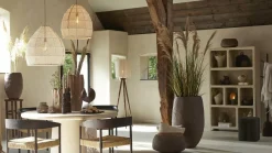 Light en Living Hanglamp Ø42x42 cm MAKASSAR zijde crème Discount