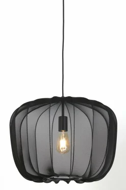 Light en Living Hanglamp Ø50x37,5 cm PLUMERIA zwart Outlet