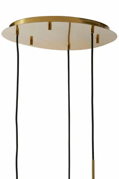 Light en Living Hanglamp 3L Ø40x160 cm MAYSON glas goud-helder+goud