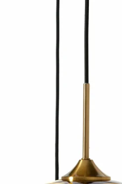 Light en Living Hanglamp 3L Ø40x160 cm MAYSON glas goud-helder+goud
