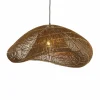 Light en Living Hanglamp 65x64x30,5 cm JANZUR rattan donkerbruin New