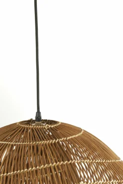 Light en Living Hanglamp 65x64x30,5 cm JANZUR rattan donkerbruin New