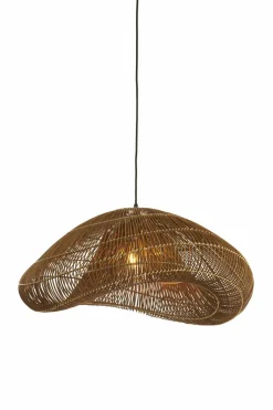 Light en Living Hanglamp 65x64x30,5 cm JANZUR rattan donkerbruin New