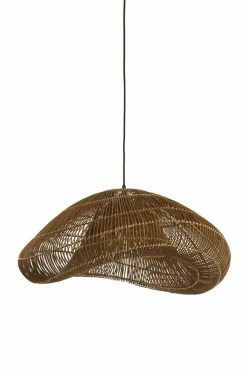 Light en Living Hanglamp 65x64x30,5 cm JANZUR rattan donkerbruin New