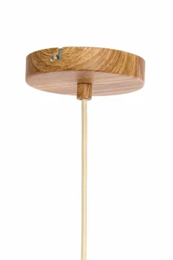 Light en Living Hanglamp Ø22x41,5 cm DANIA hout print naturel+touw crème Online