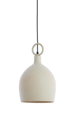 Light en Living Hanglamp Ø24X39 cm ROSERO zand+lichtbruin gespikkeld Best