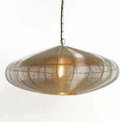 Light en Living Hanglamp Ø60x23 cm BAHOTO lichtgoud New