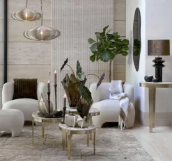 Light en Living Hanglamp Ø60x23 cm BAHOTO lichtgoud New