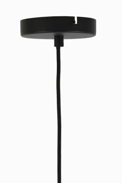 Light en Living Hanglamp Ø21x37 cm LEKAR zwart+smoke glas Outlet