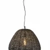 Light en Living Hanglamp FINOU mat zwart Ø42x38 cm