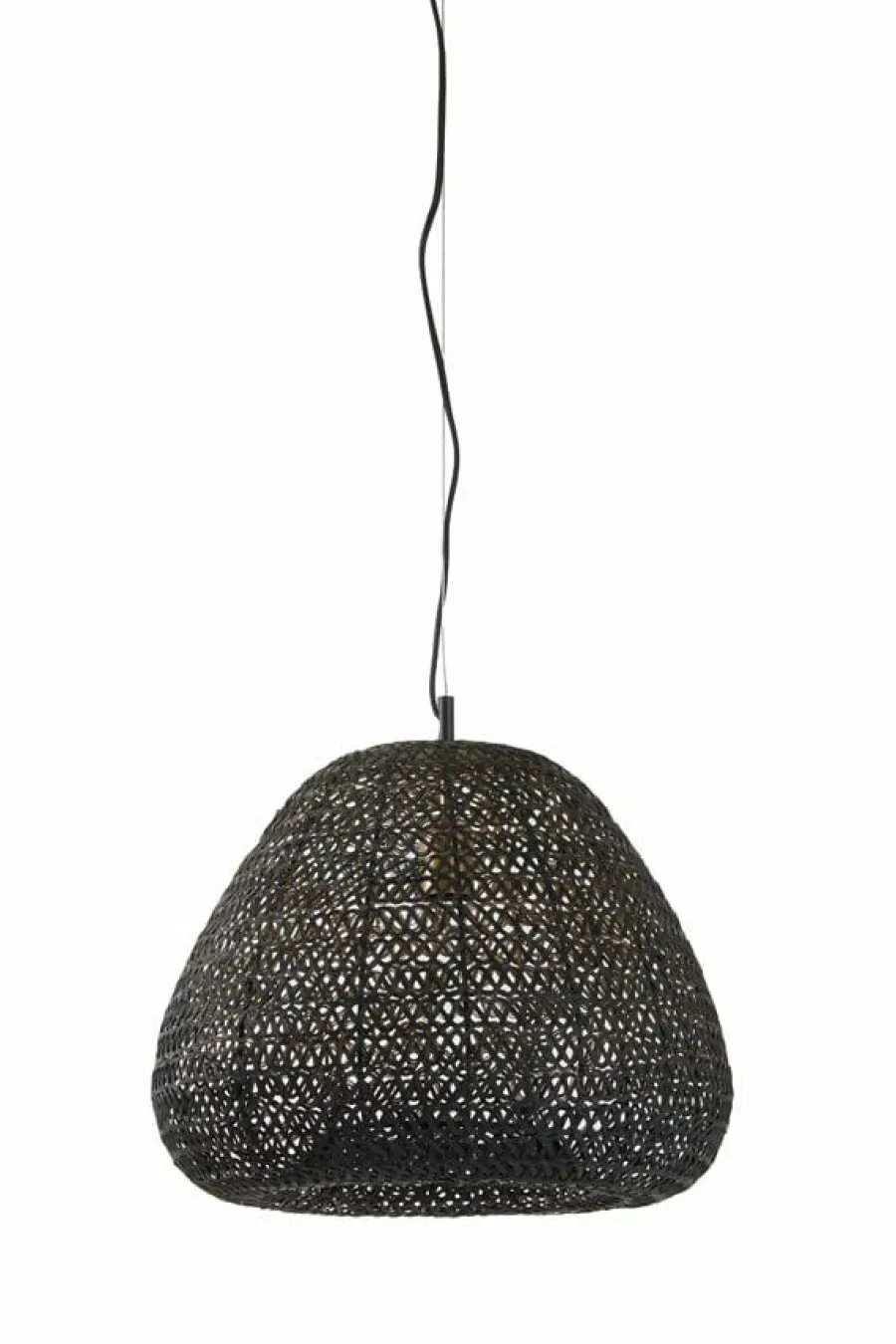 Light en Living Hanglamp FINOU mat zwart Ø42x38 cm