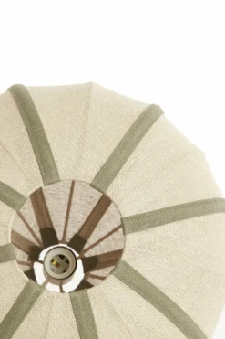 Light en Living Hanglamp Ø40x30 cm ESMIRIA naturel+olijfgroen Online