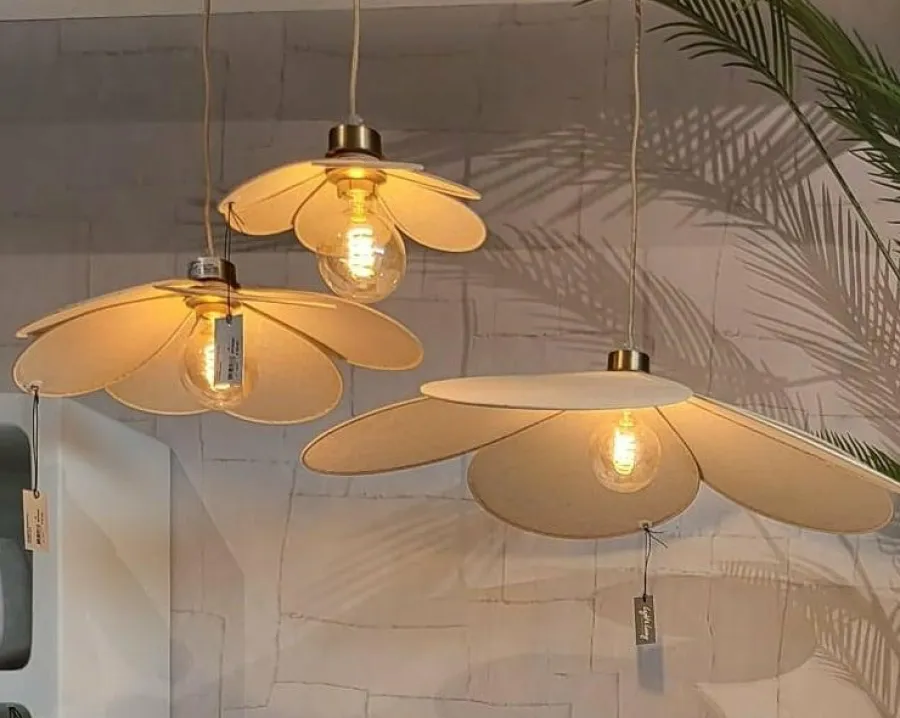 Light en Living Hanglamp Ø46x13 cm FYANO zand
