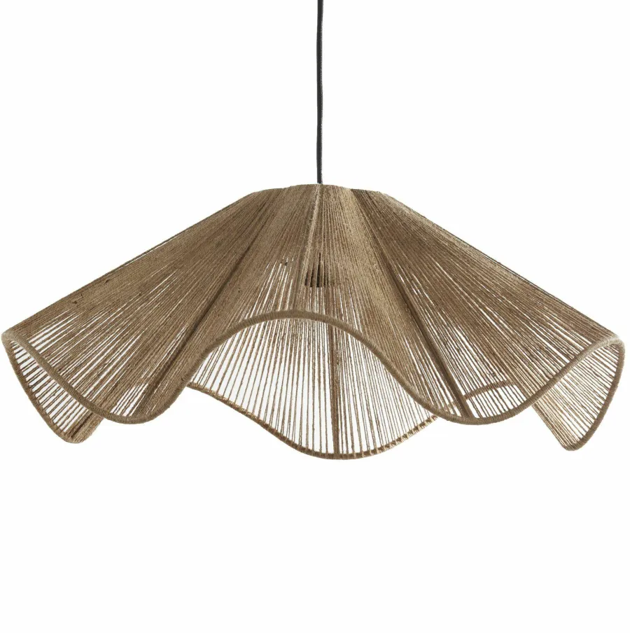 Light en Living Hanglamp Ø60x24 cm FODARA jute naturel Outlet