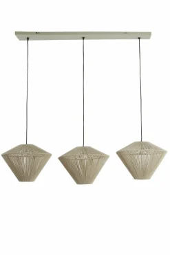 Light en Living Hanglamp 3L 120x42x130 cm FELIDA crème New