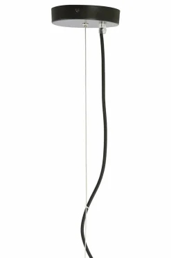 Light en Living Hanglamp MISTY glas smoke+mat zwart - 2 maten Discount