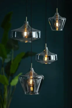 Light en Living Hanglamp Ø29,5x21 cm SOLNA antiek brons+smoke glas Discount