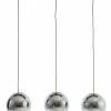Light en Living Hanglamp 3L 120x30x30 cm MEDINA glas smoke+goud New