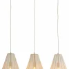 Light en Living Hanglamp 3L 80x8x40 cm ITELA zand New