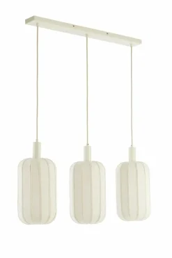Light en Living Hanglamp 3L 80x21x34 cm TUFIA linnen cream Sale