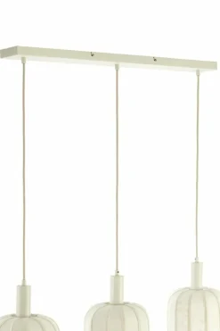 Light en Living Hanglamp 3L 80x21x34 cm TUFIA linnen cream Sale