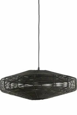 Light en Living Hanglamp Ø60x21 cm MATAKA rotan donker bruin New
