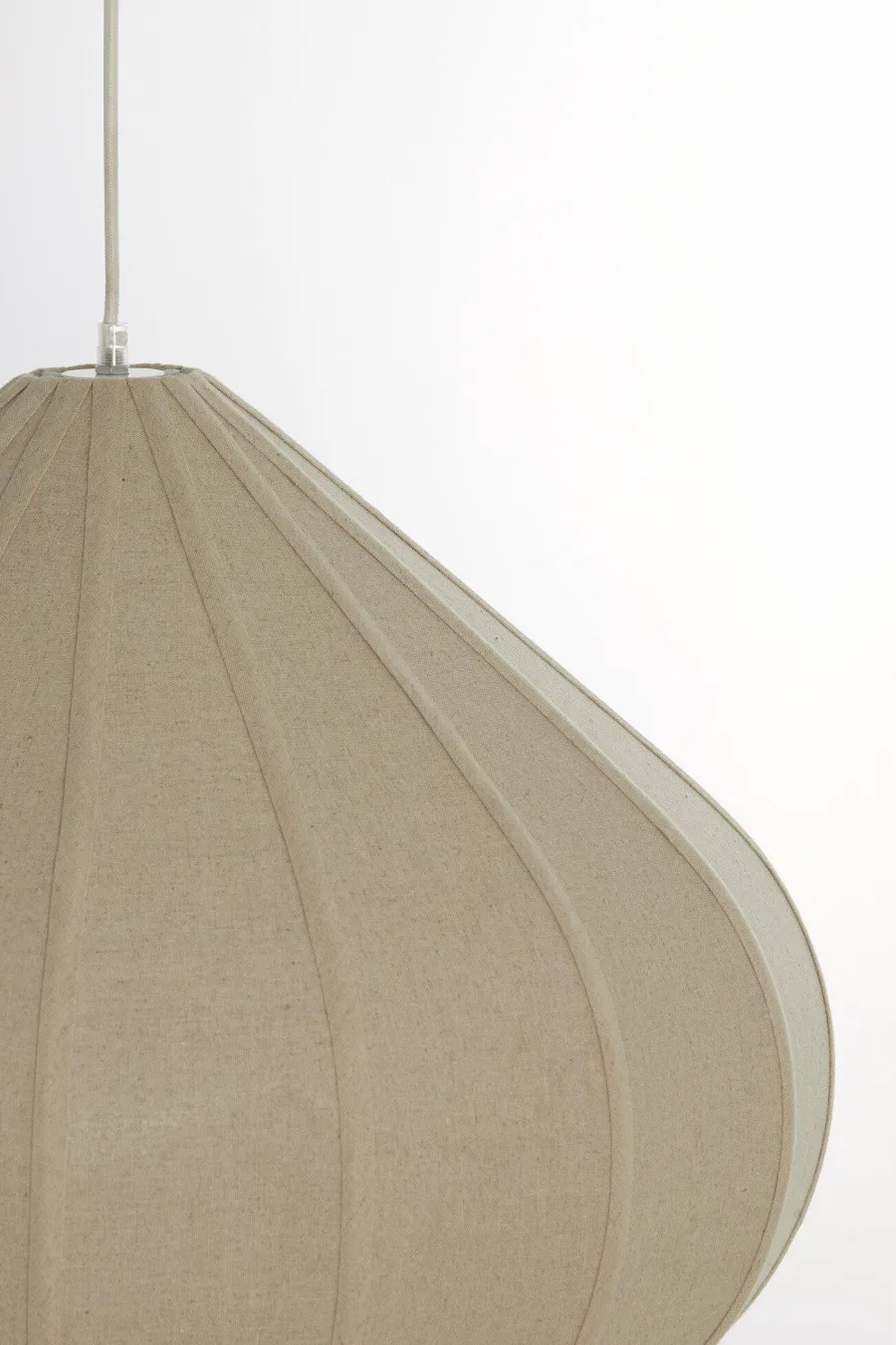 Light en Living Hanglamp Ø40X28,5 cm ZUBEDA linnen naturel Best
