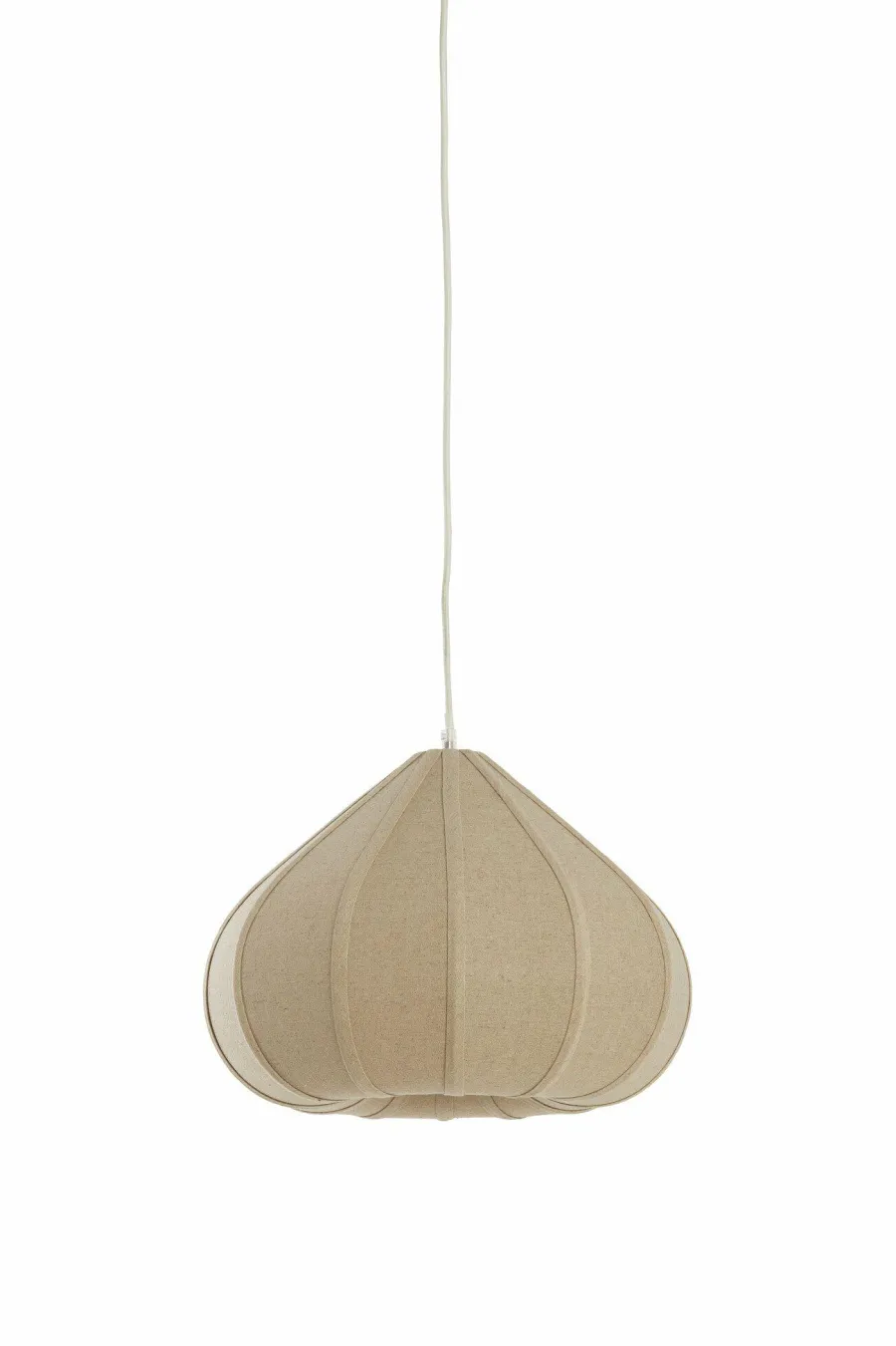Light en Living Hanglamp Ø40X28,5 cm ZUBEDA linnen naturel Best