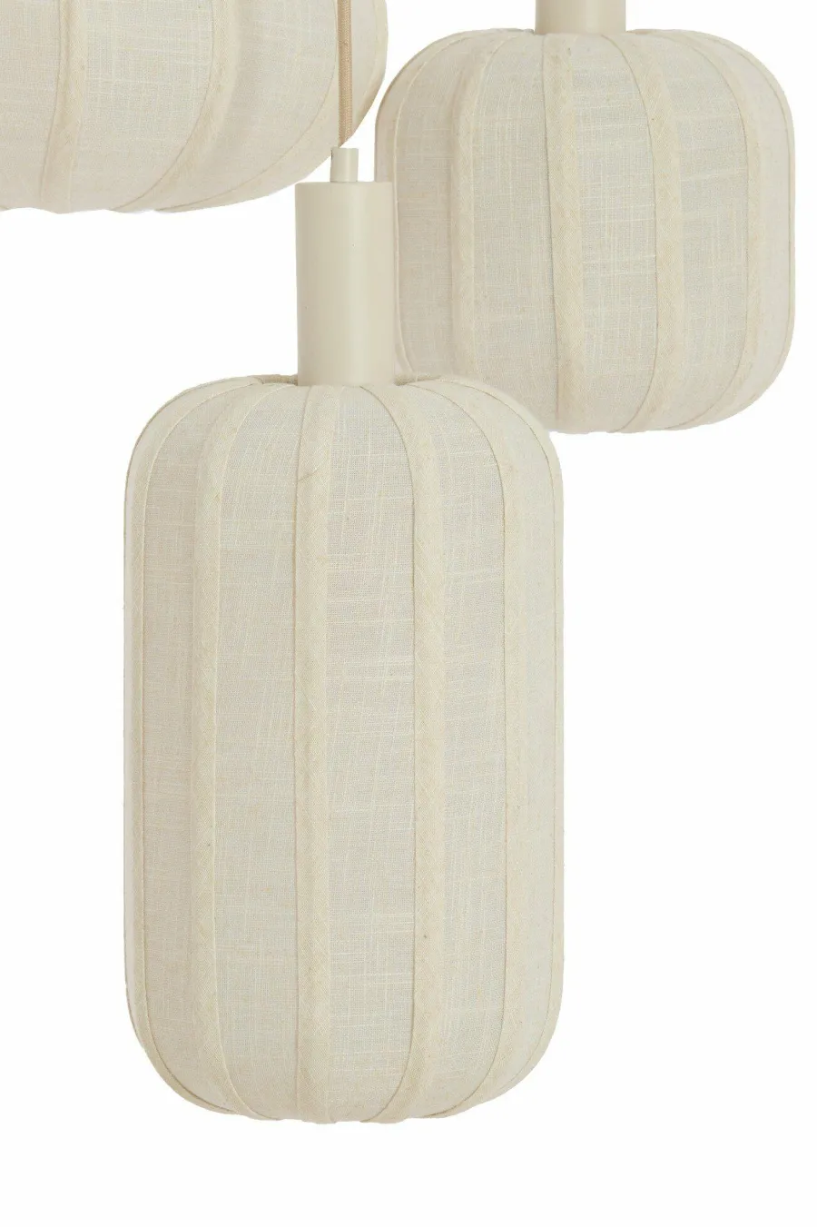 Light en Living Hanglamp 3L Ø38x34 cm TUFIA linnen cream