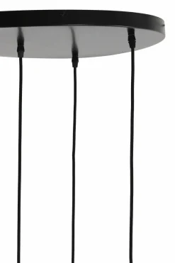 Light en Living Hanglamp 5L Ø66x80 cm LEKAR antiek brons+smoke glas Hot