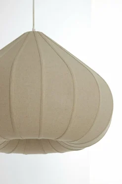 Light en Living Hanglamp Ø50X34 cm ZUBEDA linnen naturel Clearance