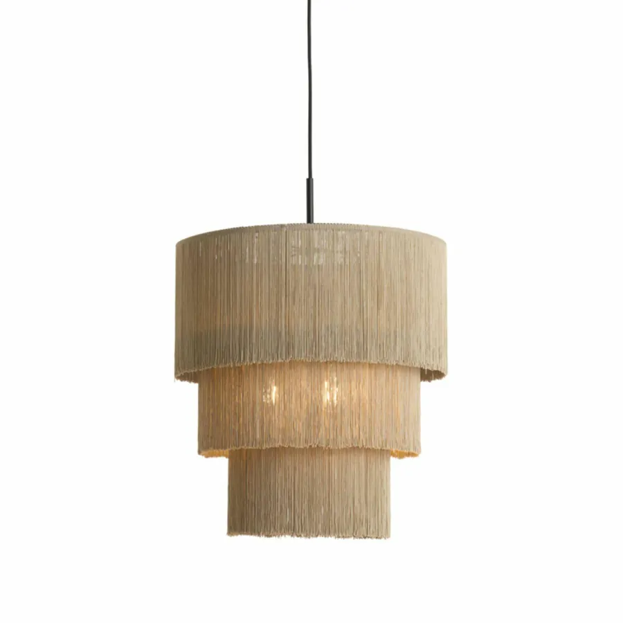 Light en Living Hanglamp 3L Ø45x50 cm MALAIKA taupe Best