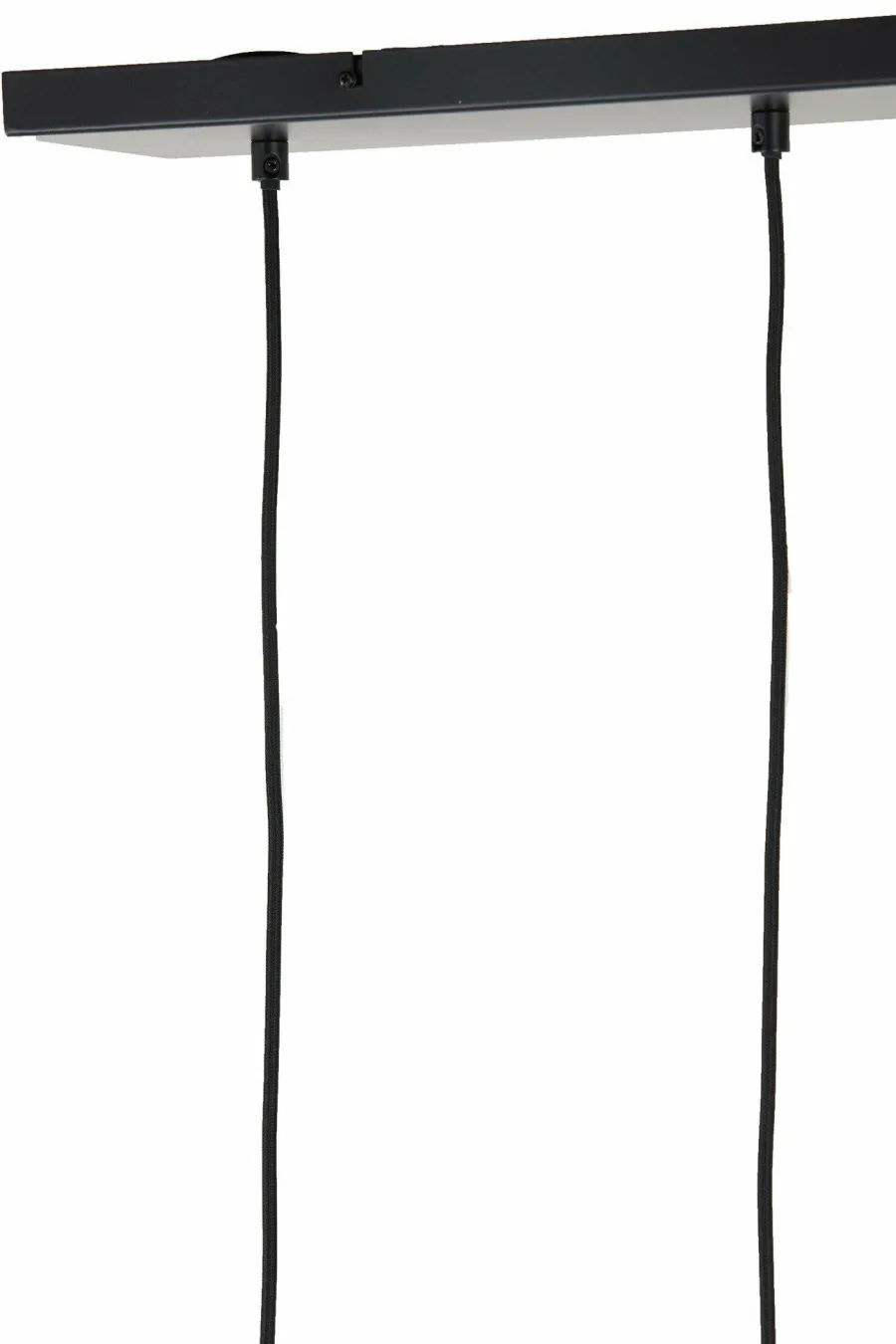 Light en Living Hanglamp 5L 104x20x120 cm RAKEL mat zwart+helder New