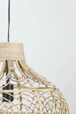 Light en Living Hanglamp Ø48x43 cm POCITA rotan naturel L