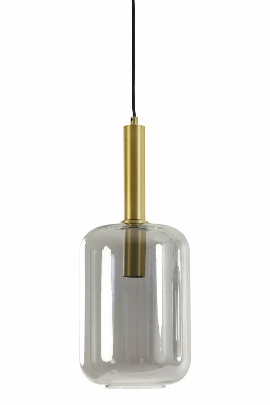 Light en Living Hanglamp Ø22x52 cm LEKAR antiek brons+smoke glas Online
