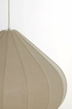 Light en Living Hanglamp Ø60X42,5 cm ZUBEDA linnen naturel Outlet