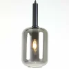 Light en Living Hanglamp Ø22x52 cm LEKAR zwart+smoke glas Online