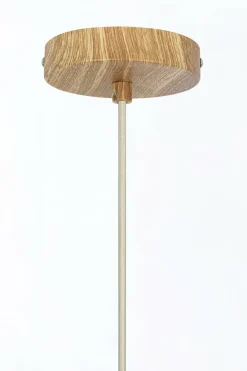 Light en Living Hanglamp Ø27,5x52 cm DANIA hout print naturel+touw crème Discount
