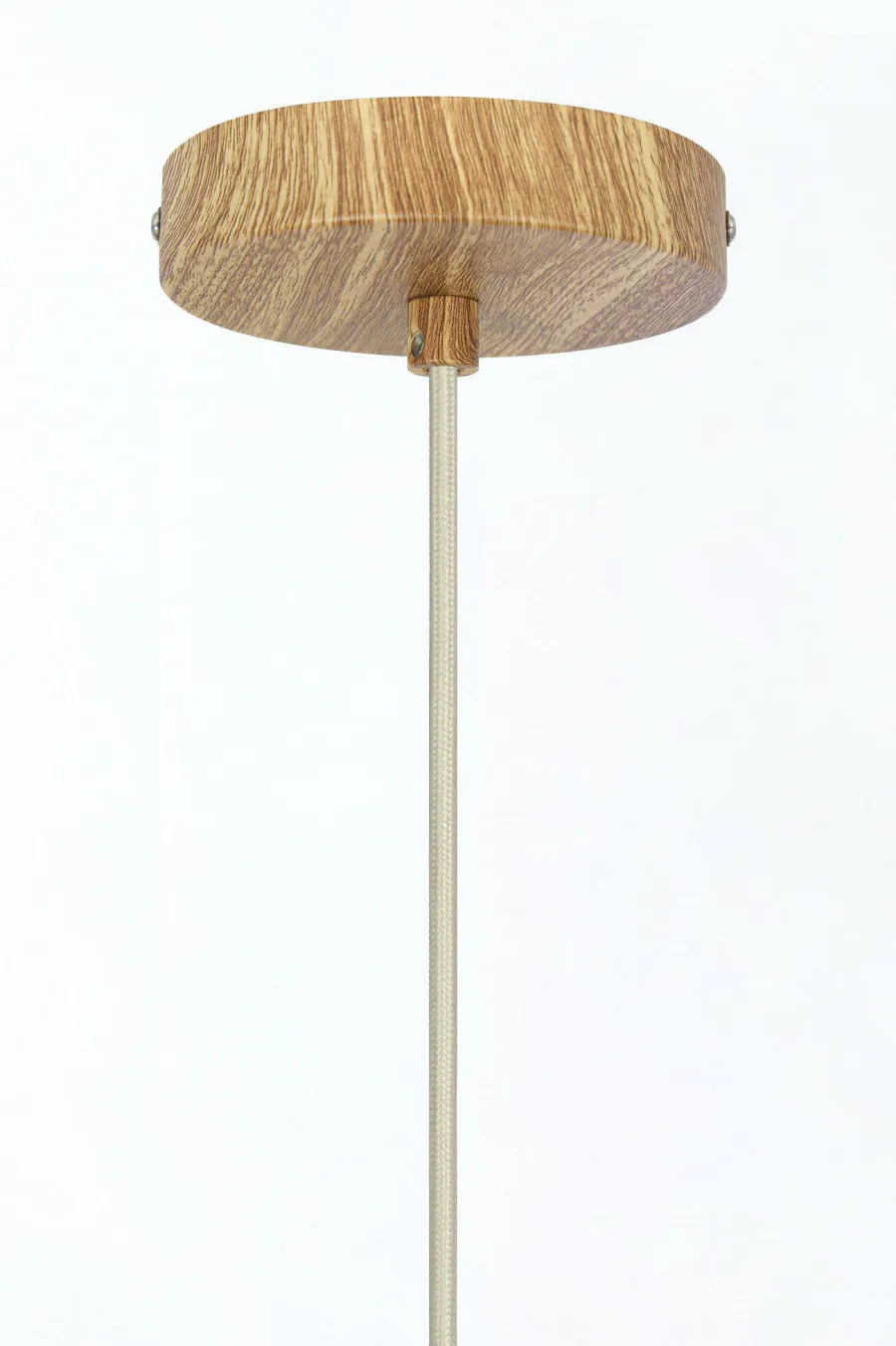 Light en Living Hanglamp Ø27,5x52 cm DANIA hout print naturel+touw crème Discount