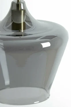 Light en Living Hanglamp Ø22x21 cm SOLLY antiek brons+smoke glas Sale