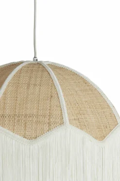 Light en Living Hanglamp Ø50x38 cm MALACIA raffia naturel+crème Online