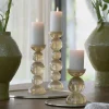 Light en Living Kaarsenhouder Ø9,5X34 cm ITINGA glas melk amber New