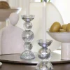 Light en Living Kaarsenhouder Ø9,5x15,5 cm ITINGA glas bubbel smoke Online