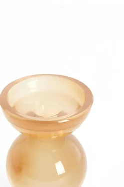 Light en Living Kaarsenhouder Ø9,5X15,5 cm ITINGA glas melk amber New
